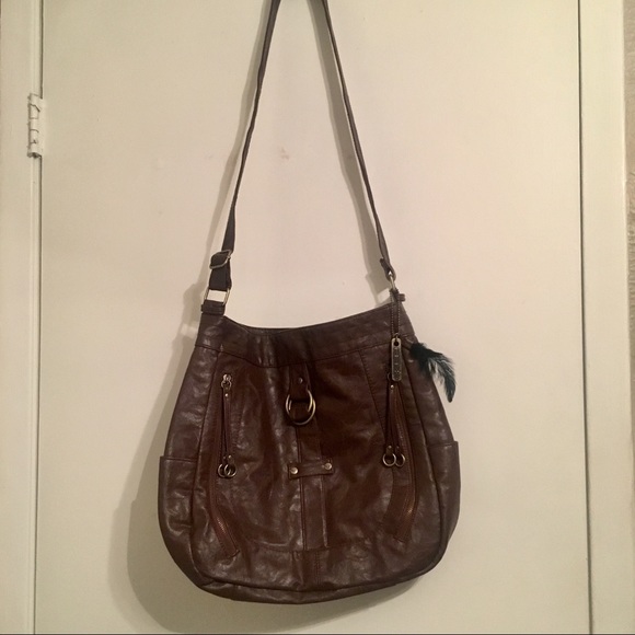 ROXY Cross-Body Bag - Brown with front pockets - Picture 2 of 7